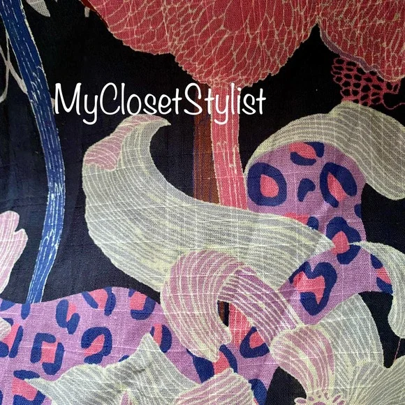 Maeve Anthropologie Floral Summer Maxi Dress NWT Comfy L Cut-Out RARE large new - Picture 3 of 7